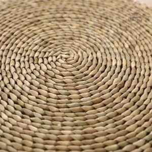 Accessoire zen pour méditation, coussin bleu japonais