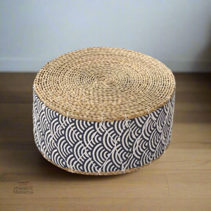 Coussin de Méditation Japonais Vagues en design élégant