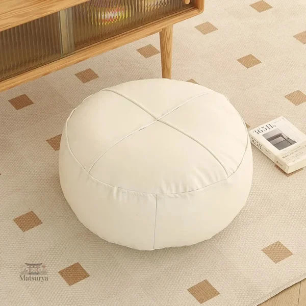 Coussin japonais rond pour un style zen
