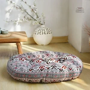 Coussin de sol rond japonais traditionnel