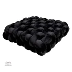 Coussin tressé idéal pour la détente au sol