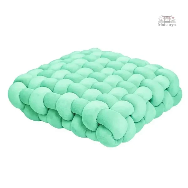 Coussin tressé, parfait pour vos moments de relaxation
