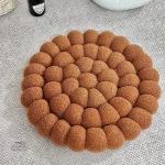 Coussin doux tissé aux fleurs japonaises