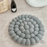 Coussin doux style japonais avec fleurs