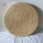 Coussin japonais décoratif en paille