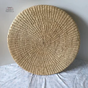 Coussin japonais décoratif en paille