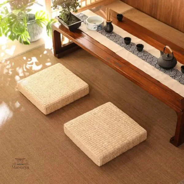 coussin-japonais-en-tatami-1 Coussin Japonais en Tatami traditionnel