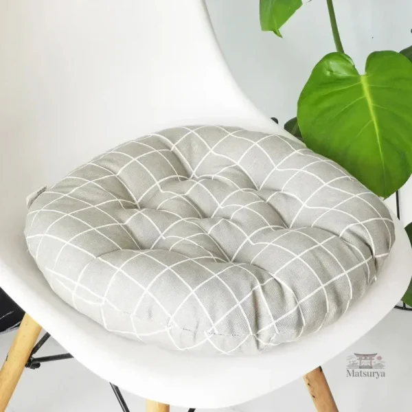 Coussin Motif Floral Japonais