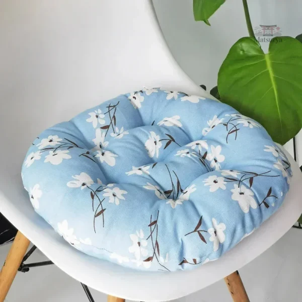 Coussin Rond avec Designs Japonais