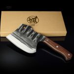 Couteau japonais traditionnel avec manche en bois élégant