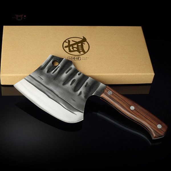 Couteau japonais traditionnel avec manche en bois élégant