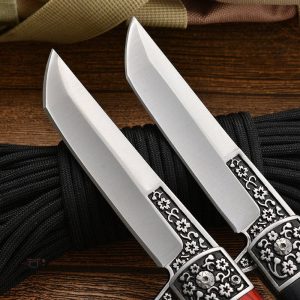Couteau japonais pliant avec design artisanal