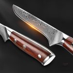 Couteau japonais traditionnel fait main, artisanat de qualité