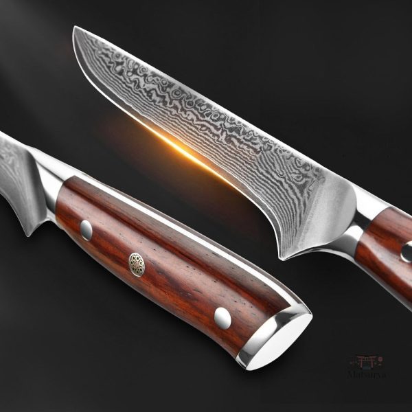 Couteau japonais traditionnel fait main, artisanat de qualité