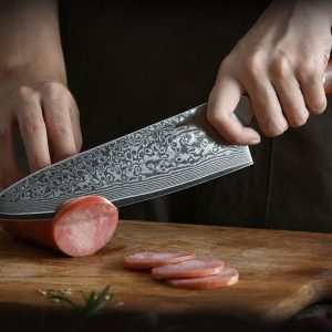 Couteau de chef japonais, idéal pour la préparation culinaire