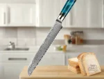 Couteau de cuisine japonais avec finition artisanale