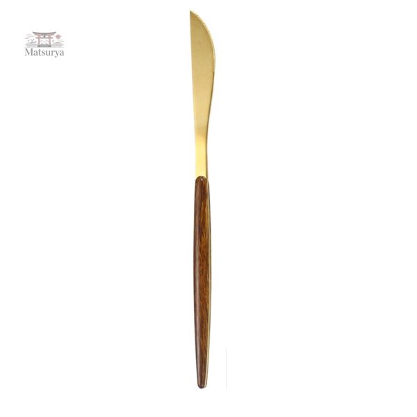 Couverts japonais en bois et acier inoxydable