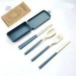Couverts de voyage japonais, design minimaliste et fonctionnel