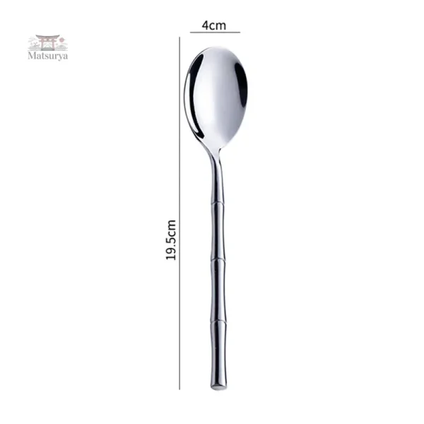 Couverts japonais inox avec design naturel