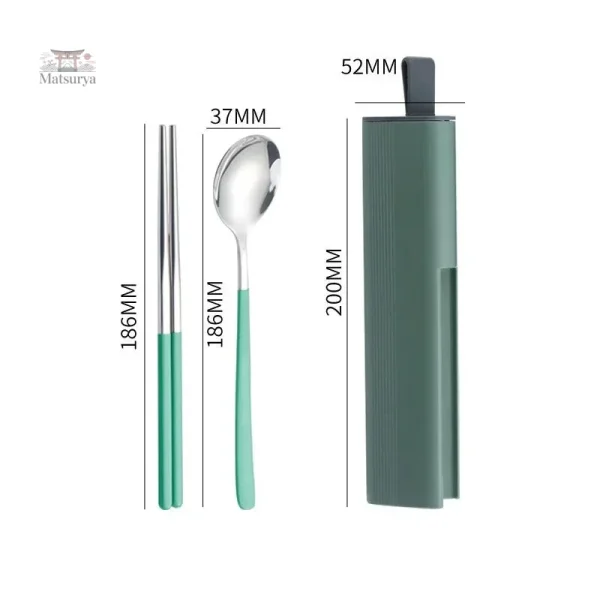 Set de couverts japonais pratiques pour repas en extérieur