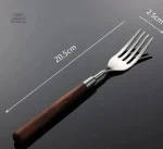 Couverts japonais en bois, finition artisanale
