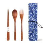 Idée cadeau japonaise : couverts portables en bois