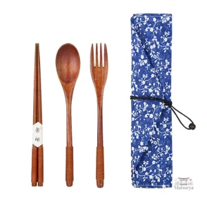 Idée cadeau japonaise : couverts portables en bois
