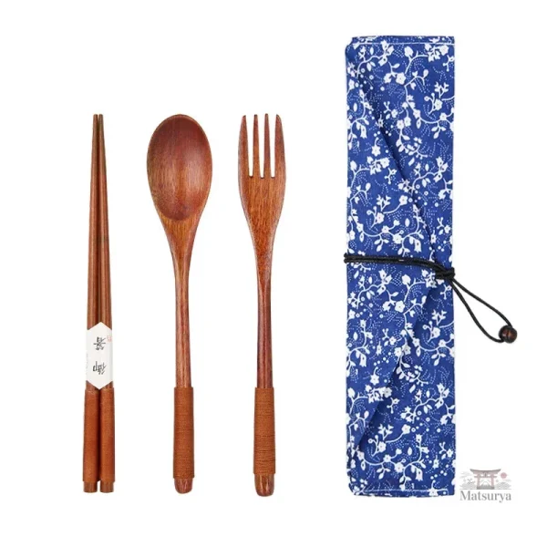 Idée cadeau japonaise : couverts portables en bois