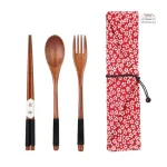 Couverts en bois rose, idée cadeau japonaise