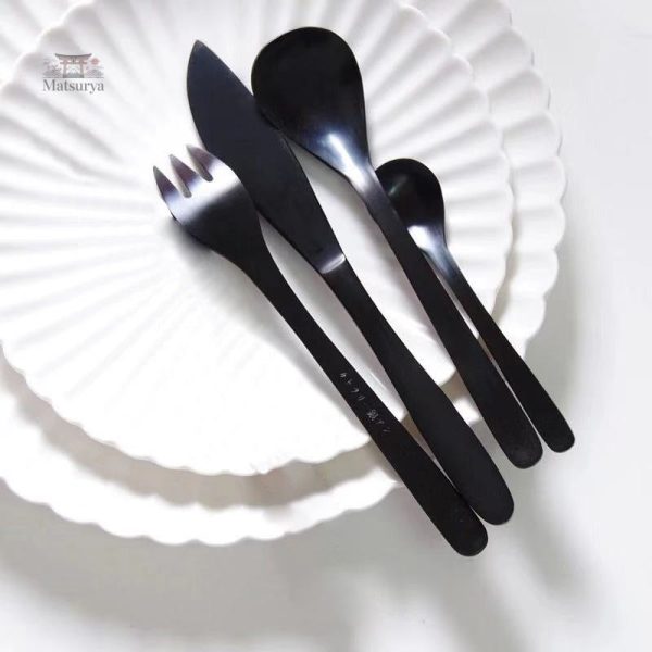 Couverts japonais en acier inoxydable, design moderne et fonctionnel