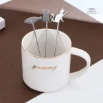 Cuillère à café en forme de chat, vaisselle japonaise
