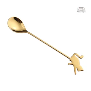 Vaisselle japonaise, cuillère à café design chat