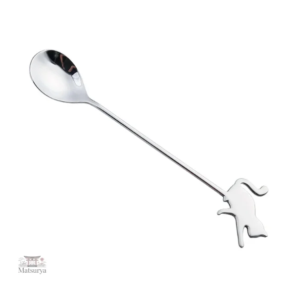 Accessoire de table, cuillère chat pour le café