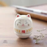 Daruma chat heureux, objet porte-bonheur