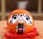 Daruma Orange en céramique