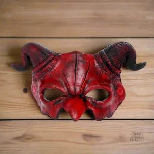 Demi-masque Diable en style japonais