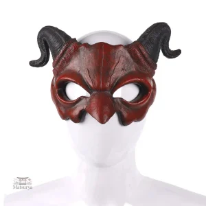 Demi-masque décoratif inspiré du diable