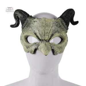 Masque japonais aux traits de diable