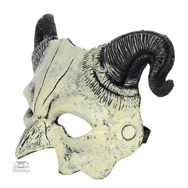 Demi-masque en forme de diable coloré