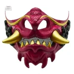 Demi-masque diable, accessoire de costume japonais