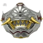 Masque japonais diabolique en design artistique