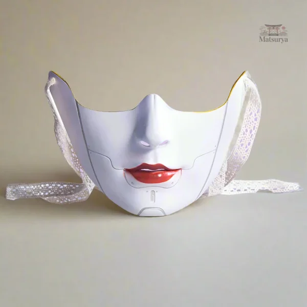 demi-masque-japonais-visage-femme-1 Demi-masque Japonais pour le visage féminin