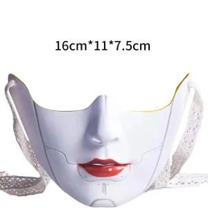 Masque traditionnel japonais pour femme, design élégant