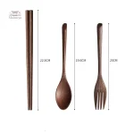 Ensemble de couverts en bois pour cadeaux japonais