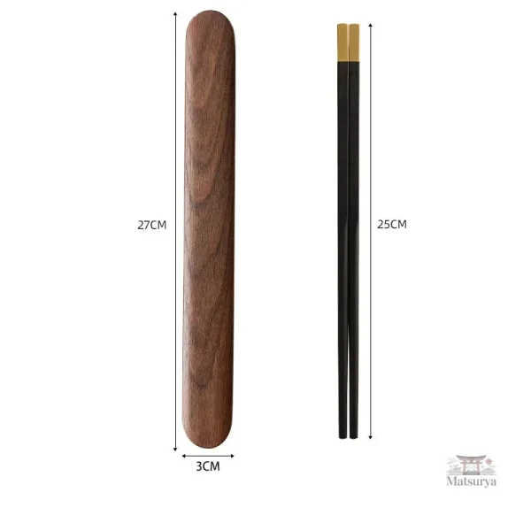 Set de couverts en bois pour cuisine asiatique