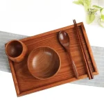 Ensemble de couverts japonais en bois