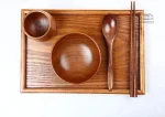 Ensemble en bois pour repas inspirés du Japon