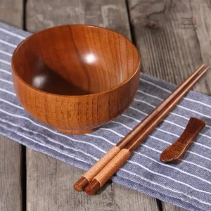 Plateau en bois pour couverts japonais