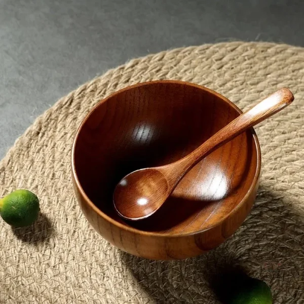 Ensemble de plateaux et couverts en bois