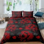 Literie japonaise dragon, touche artistique pour chambre